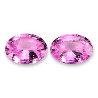 1.71&nbsp;Ct.Tw.Total Carat Weight Pink Sapphire Pair from Ceylon (Sri Lanka) Video