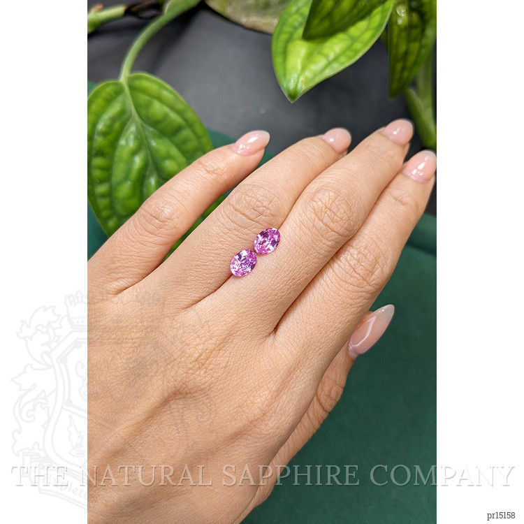 1.71 Ct.Tw. Pink Sapphire Pair from Ceylon (Sri Lanka)