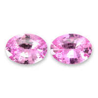 1.75&nbsp;Ct.Tw.Total Carat Weight Pink Sapphire Pair from Ceylon (Sri Lanka) Video