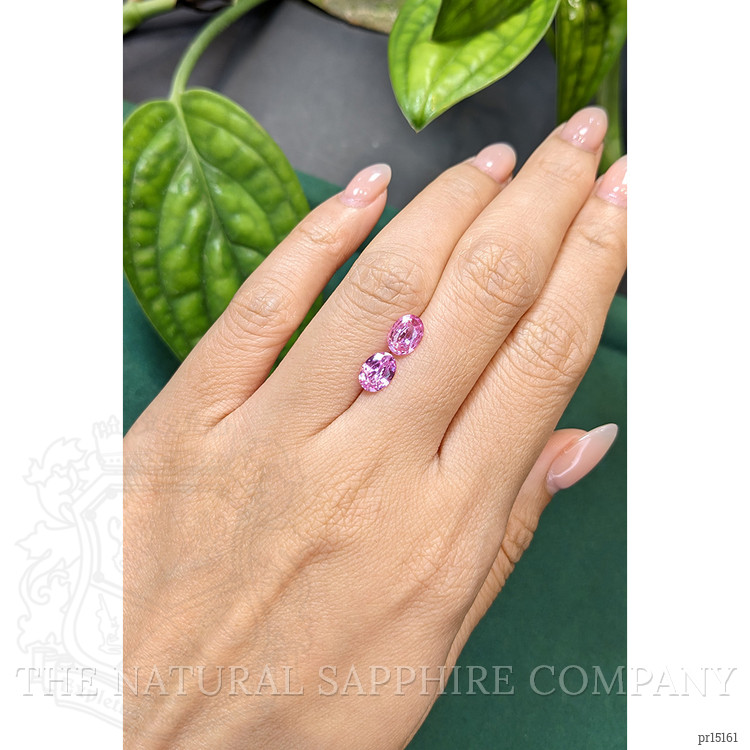 1.83 Ct.Tw. Pink Sapphire Pair from Ceylon (Sri Lanka)