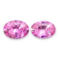 1.38&nbsp;Ct.Tw.Total Carat Weight Pink Sapphire Pair from Ceylon (Sri Lanka) Video
