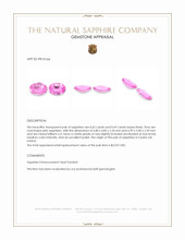 1.34&nbsp;Ct.Tw.Total Carat Weight Pink Sapphire Pair from Ceylon (Sri Lanka) Appraisal