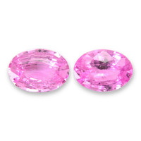 1.34&nbsp;Ct.Tw.Total Carat Weight Pink Sapphire Pair from Ceylon (Sri Lanka) Video