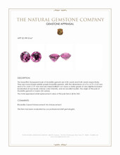1.06&nbsp;Ct.Tw.Total Carat Weight Pinkish Purple Rhodolite Garnet Pair from Ceylon (Sri Lanka) Appraisal