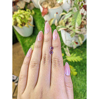 1.06&nbsp;Ct.Tw.Total Carat Weight Pinkish Purple Rhodolite Garnet Pair from Ceylon (Sri Lanka) Life Style