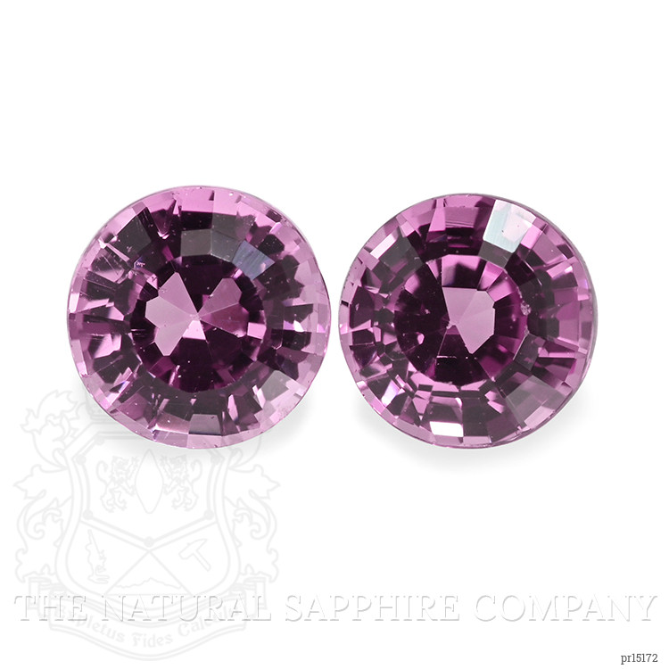 0.76 Ct.Tw. Pinkish Purple Rhodolite Garnet Pair from Ceylon (Sri Lanka)