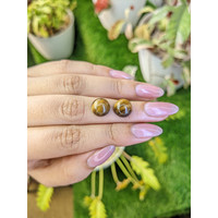 8.68&nbsp;Ct.Tw.Total Carat Weight Cabochon Tiger's Eye Pair from Ceylon (Sri Lanka) Life Style