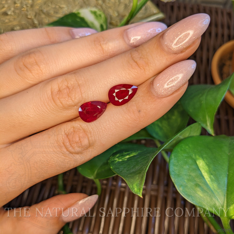8.26 Ct.Tw. Ruby Pair from Burma (Myanmar)