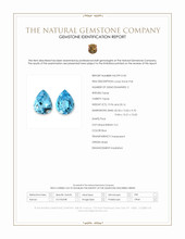 40.12&nbsp;Ct.Tw.Total Carat Weight Blue Topaz Pair from Brazil Scan Report