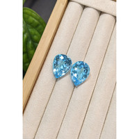 40.12 Ct.Tw.Total Carat Weight Blue Topaz Pair from Brazil Life Style