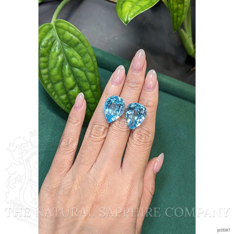 40.12 Ct.Tw. Blue Topaz Pair from Brazil