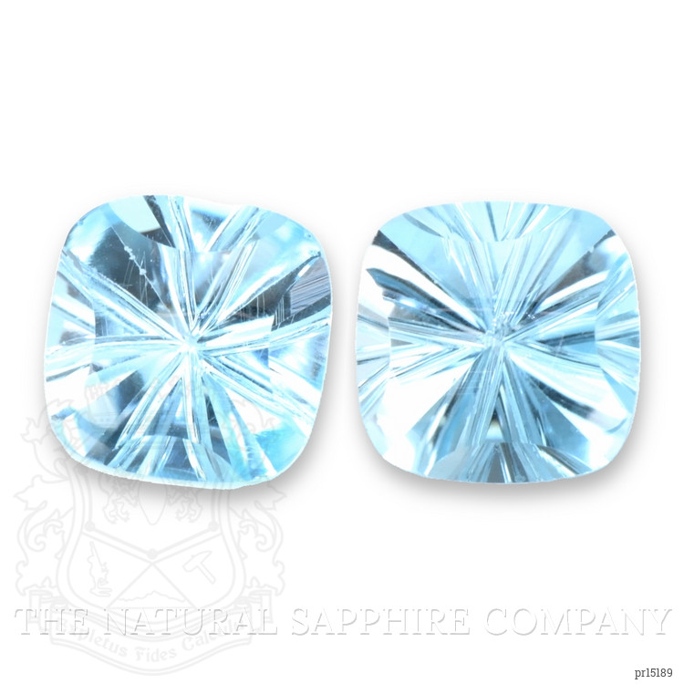 9.56 Ct.Tw. Blue Topaz Pair from Brazil