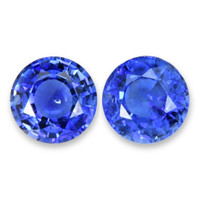 2.10&nbsp;Ct.Tw.Total Carat Weight Blue Sapphire Pair from Madagascar Video