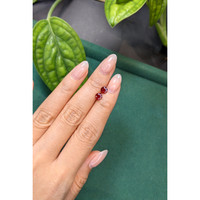 1.26 Ct.Tw.Total Carat Weight Ruby Pair from Mozambique Life Style
