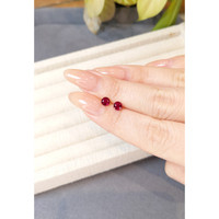 1.13&nbsp;Ct.Tw.Total Carat Weight Ruby Pair from Mozambique Life Style