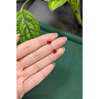 1.89&nbsp;Ct.Tw.Total Carat Weight Ruby Pair from Mozambique Life Style