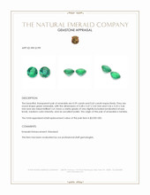 1.22 Ct.Tw.Total Carat Weight Emerald Pair from Zambia Appraisal