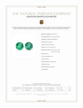 1.22&nbsp;Ct.Tw.Total Carat Weight Emerald Pair from Zambia Scan Report