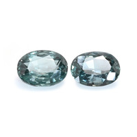 1.50&nbsp;Ct.Tw.Total Carat Weight Bluish Green Sapphire Pair from Ceylon (Sri Lanka) Video