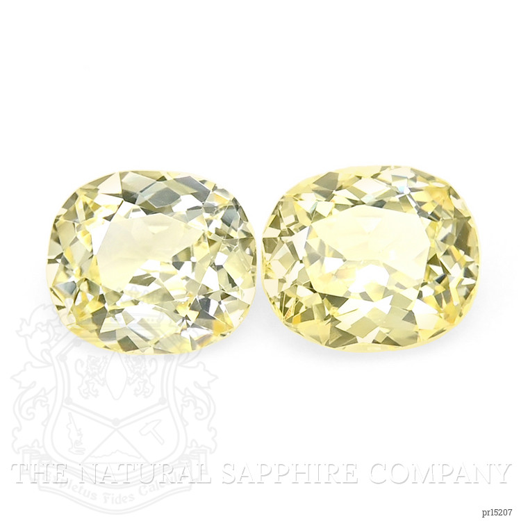 2.50 Ct.Tw. Yellow Sapphire Pair from Ceylon (Sri Lanka)