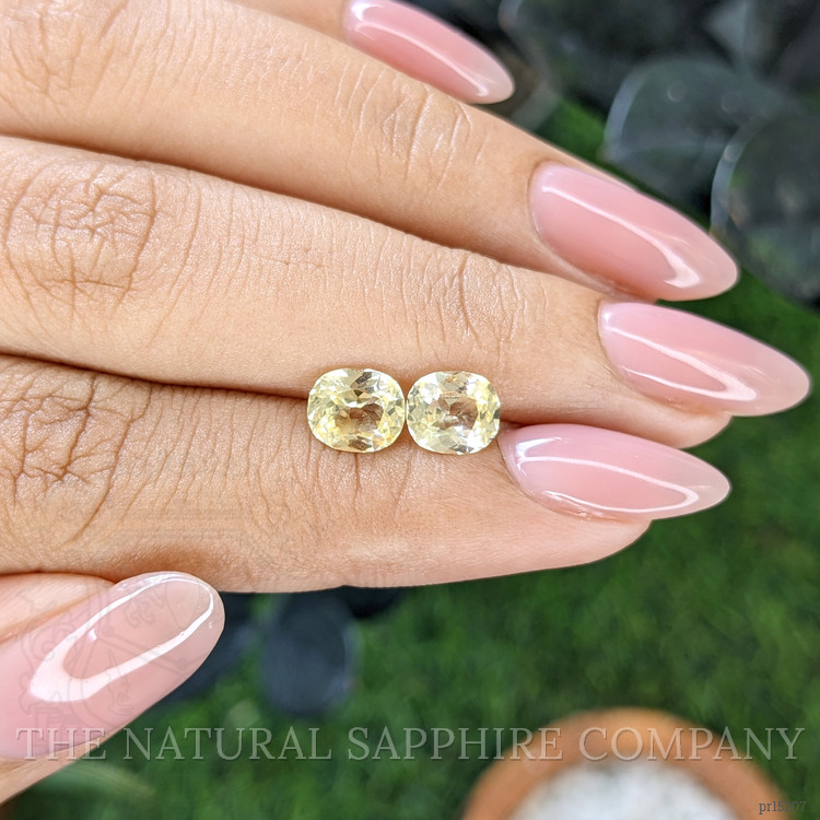 2.50 Ct.Tw. Yellow Sapphire Pair from Ceylon (Sri Lanka)