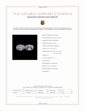 1.47 Ct.Tw.Total Carat Weight White Sapphire Pair from Ceylon (Sri Lanka) Scan Report