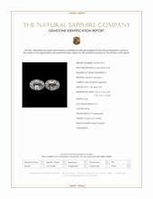 2.12&nbsp;Ct.Tw.Total Carat Weight White Sapphire Pair from Ceylon (Sri Lanka) Scan Report