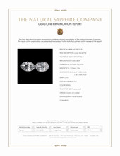 2.41&nbsp;Ct.Tw.Total Carat Weight White Sapphire Pair from Ceylon (Sri Lanka) Scan Report