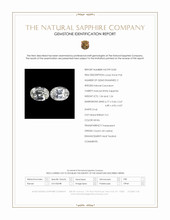 2.28&nbsp;Ct.Tw.Total Carat Weight White Sapphire Pair from Ceylon (Sri Lanka) Scan Report