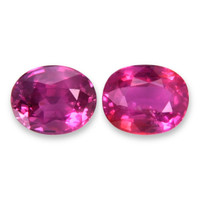 1.91&nbsp;Ct.Tw.Total Carat Weight Purplish Red Ruby Pair from Mozambique Video