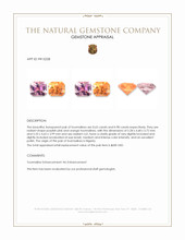 1.63 Ct.Tw.Total Carat Weight Purplish Pink Spessartite Garnet Pair from Nigeria Appraisal