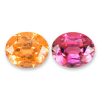 1.71 Ct.Tw.Total Carat Weight Orange Spessartite Garnet Pair from Nigeria Video