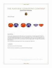 2.87&nbsp;Ct.Tw.Total Carat Weight Orange Iolite Pair from Mexico Appraisal