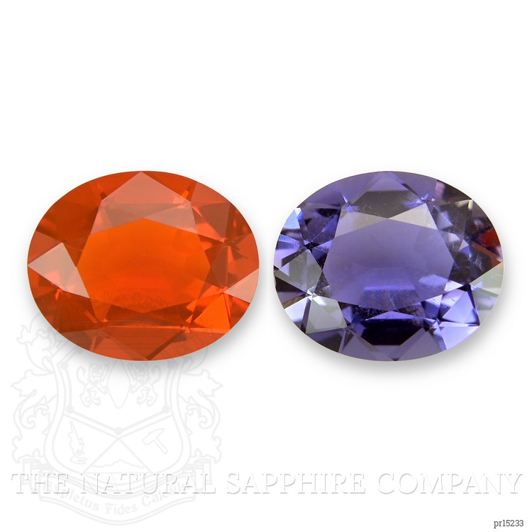 2.87 Ct.Tw. Orange Iolite Pair from Mexico