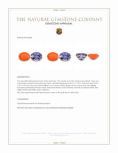 3.44&nbsp;Ct.Tw.Total Carat Weight Orange Iolite Pair from Mexico Appraisal
