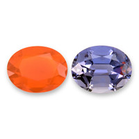 3.44 Ct.Tw.Total Carat Weight Orange Iolite Pair from Mexico Video