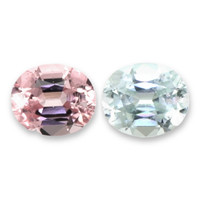 2.43 Ct.Tw.Total Carat Weight Pink Tourmaline Pair from Afghanistan Video