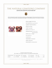 1.95 Ct.Tw.Total Carat Weight Peach Tourmaline Pair from Afghanistan Scan Report