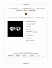 2.36 Ct.Tw.Total Carat Weight White Topaz Pair from Ceylon (Sri Lanka) Scan Report