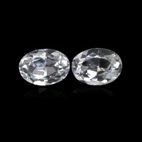 2.36&nbsp;Ct.Tw.Total Carat Weight White Topaz Pair from Ceylon (Sri Lanka) Video