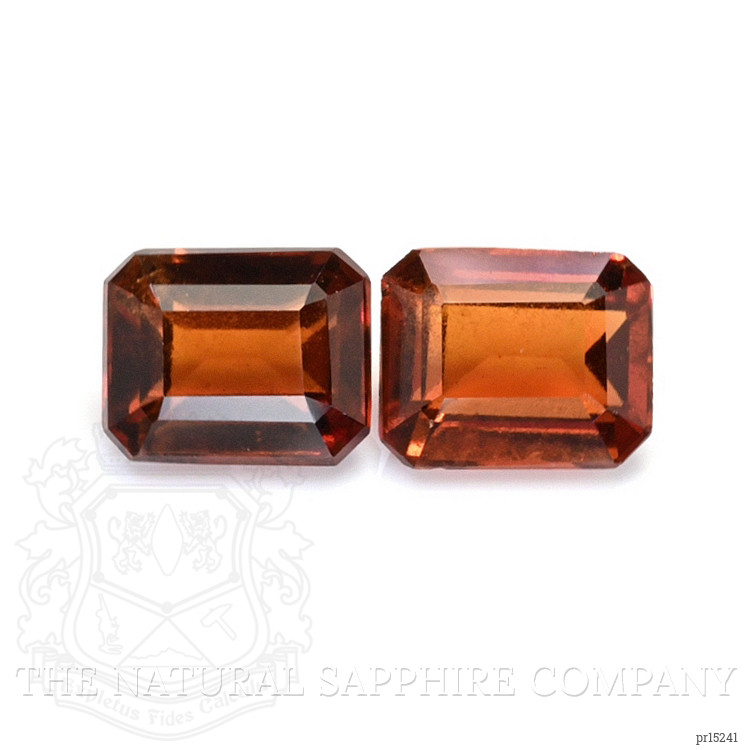 9.67 Ct.Tw. Orange Hessonite Garnet Pair from Madagascar