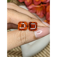 10.10 Ct.Tw.Total Carat Weight Orange Hessonite Garnet Pair from Madagascar Life Style