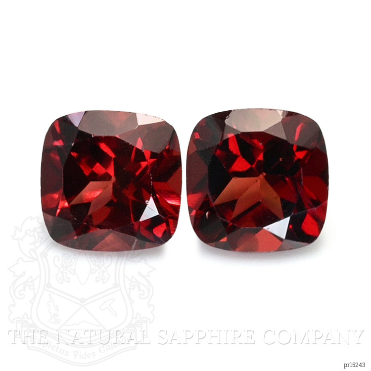 2.22 Ct.Tw. Red Garnet Pair from Ceylon (Sri Lanka)