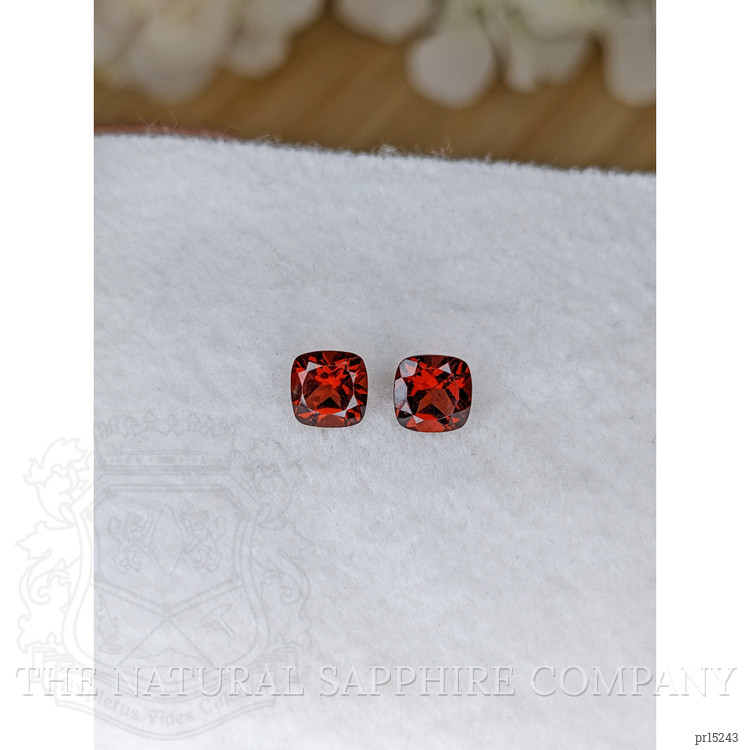 2.22 Ct.Tw. Red Garnet Pair from Ceylon (Sri Lanka)