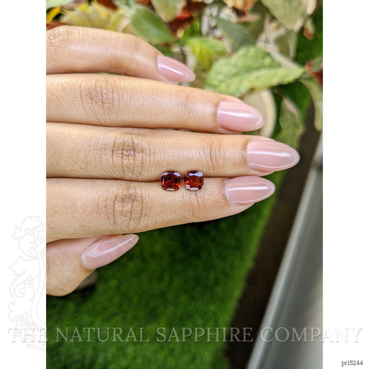 2.08 Ct.Tw. Red Garnet Pair from Ceylon (Sri Lanka)