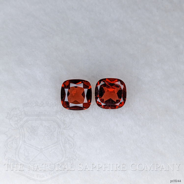 2.08 Ct.Tw. Red Garnet Pair from Ceylon (Sri Lanka)