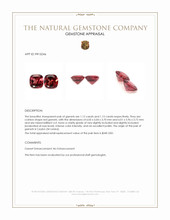 2.27&nbsp;Ct.Tw.Total Carat Weight Red Garnet Pair from Ceylon (Sri Lanka) Appraisal