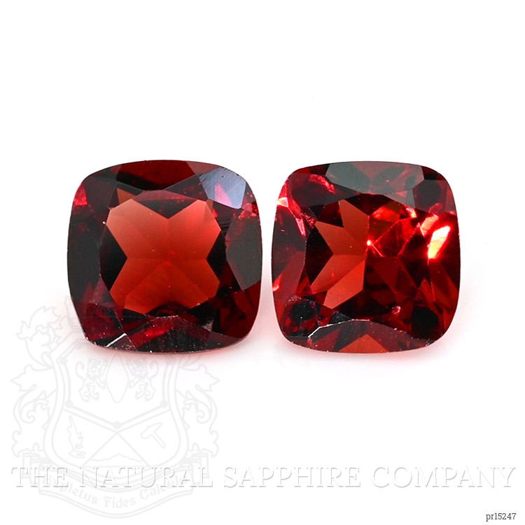2.13 Ct.Tw. Red Garnet Pair from Ceylon (Sri Lanka)