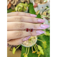 2.08&nbsp;Ct.Tw.Total Carat Weight Red Garnet Pair from Ceylon (Sri Lanka) Life Style