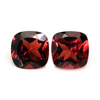 2.19&nbsp;Ct.Tw.Total Carat Weight Red Garnet Pair from Ceylon (Sri Lanka) Video